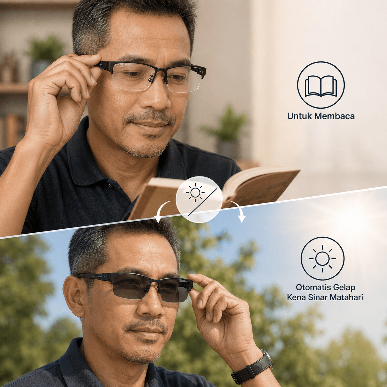 Baca Dekat & Lihat Jauh — Cukup Satu Kacamata, Tanpa Gonta-Ganti