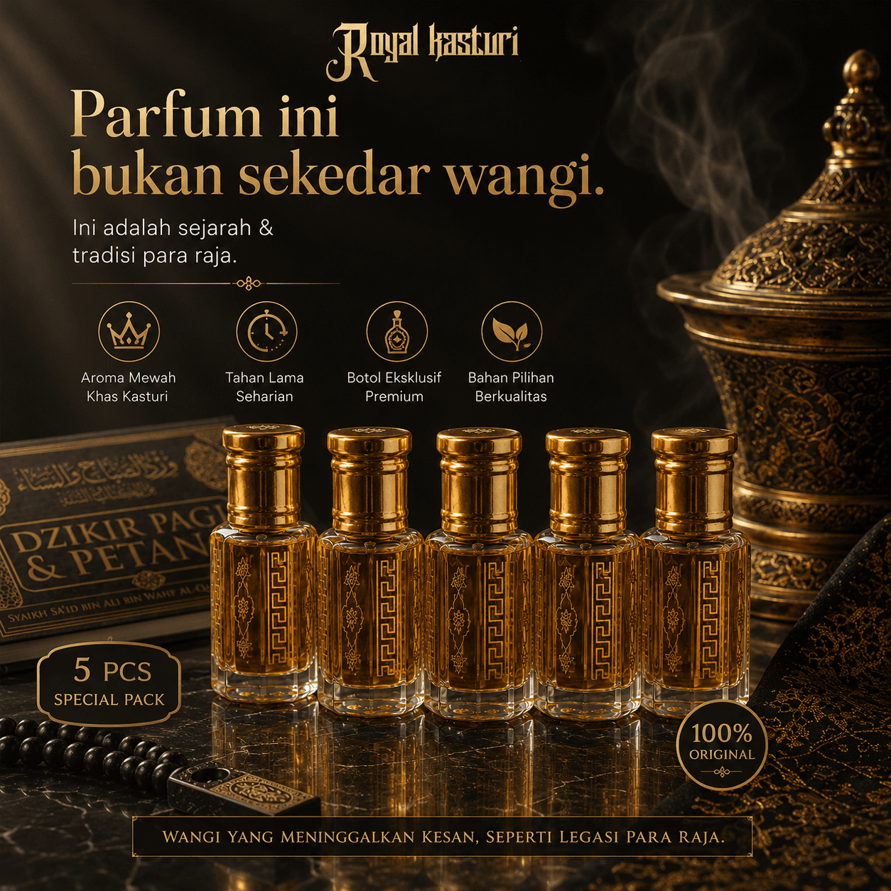 Wangi Kasturi yang Menenangkan, Menemani Sepanjang Hari